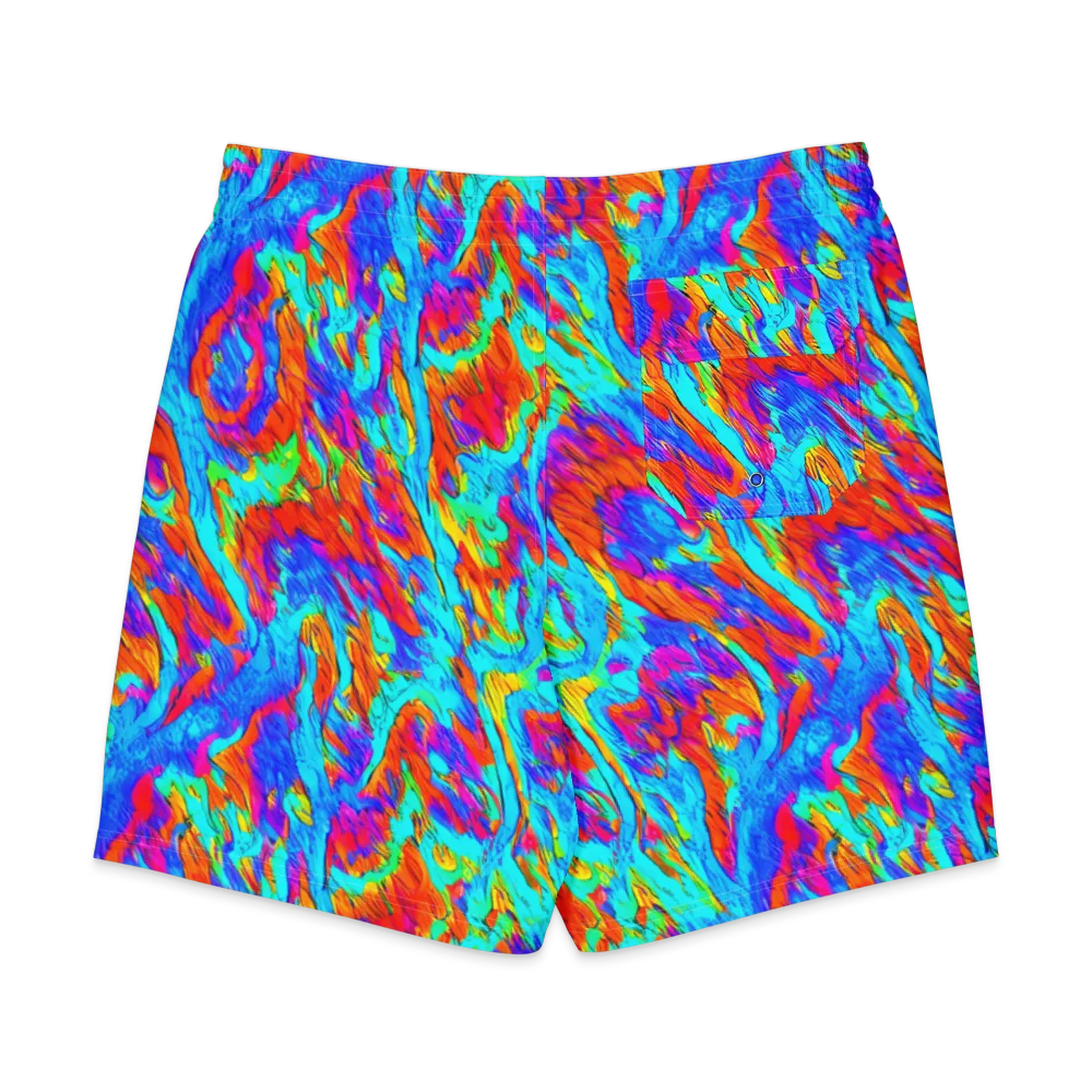 Caribbean Static on Men's Board Shorts — Back