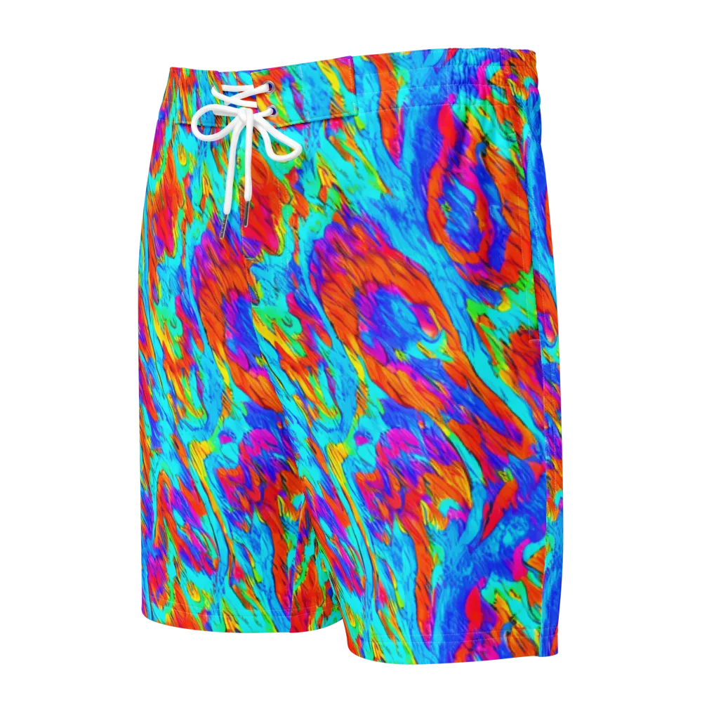 Caribbean Static on Men's Board Shorts — Front