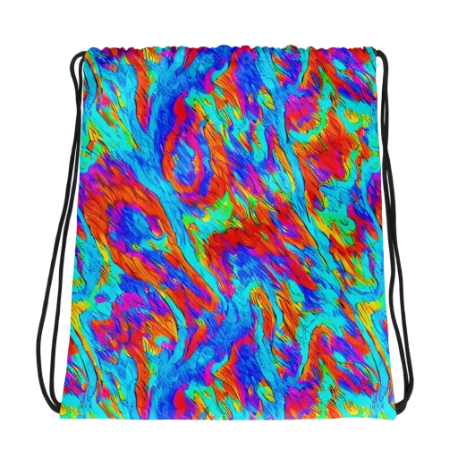 Caribbean Static on a Drawstring Bag