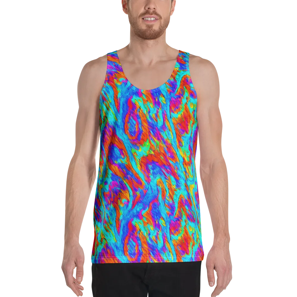 Caribbean Static on Men's Tank Top — Front