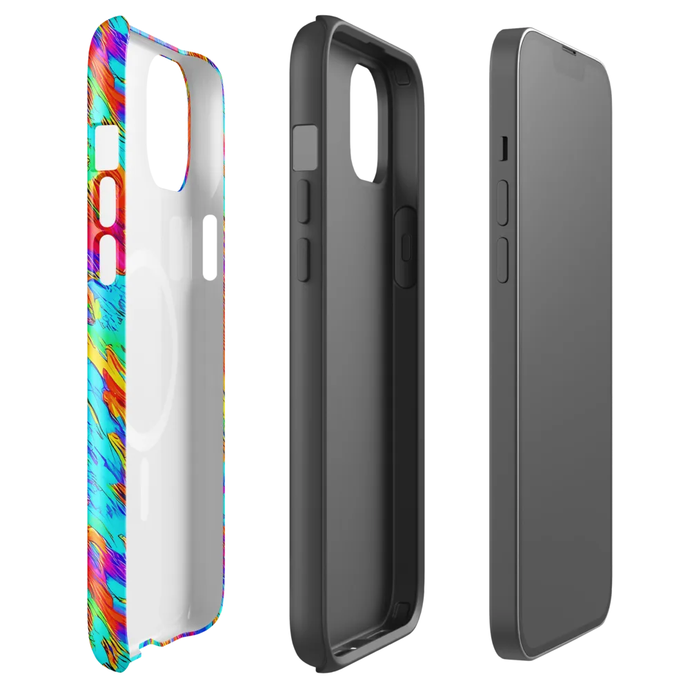 Caribbean Static on MagSafe Tough Case for iPhone® — Front