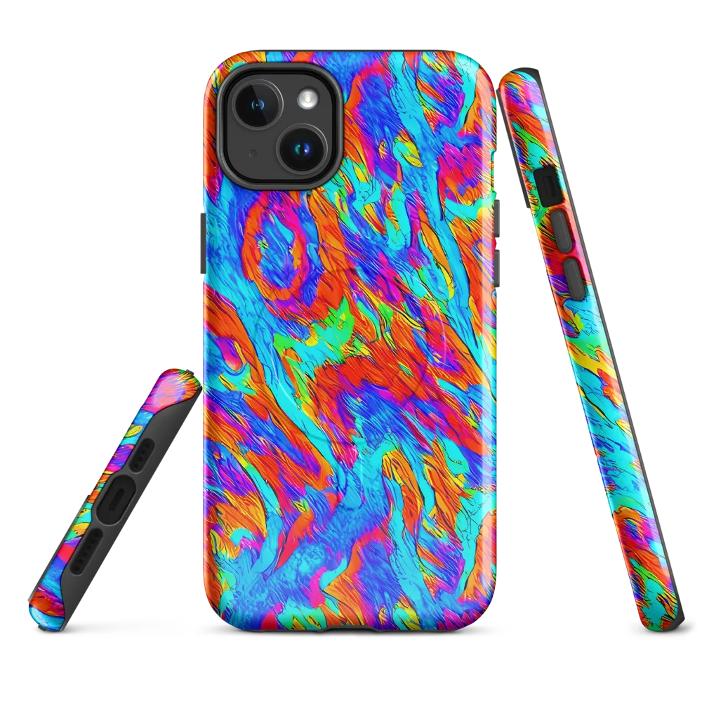Caribbean Static on MagSafe Tough Case for iPhone® — Front