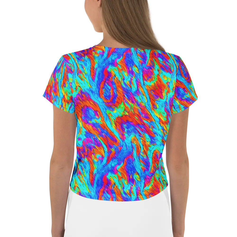 Caribbean Static on Crop Tee — Back