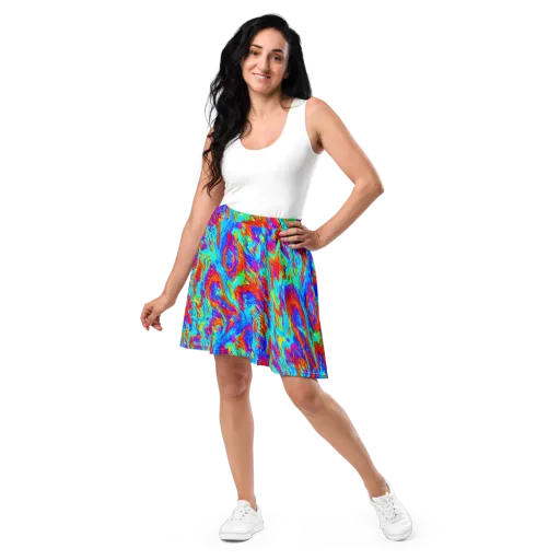 Caribbean Static on a Skater Skirt