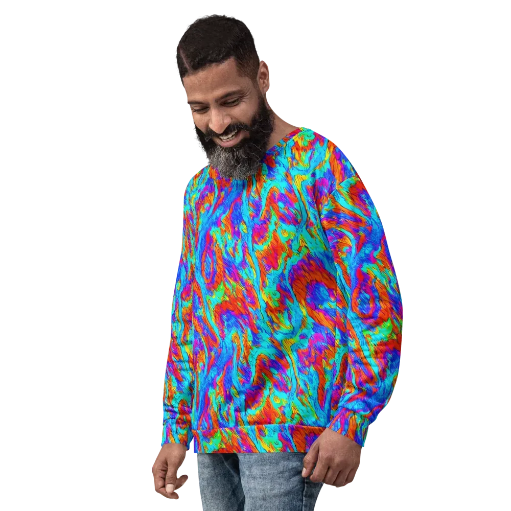 Caribbean Static on Sweatshirt — Left Front
