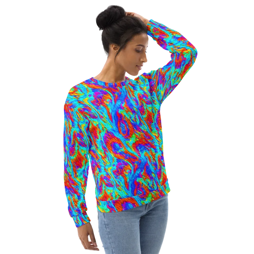 Caribbean Static on Sweatshirt — Right Front