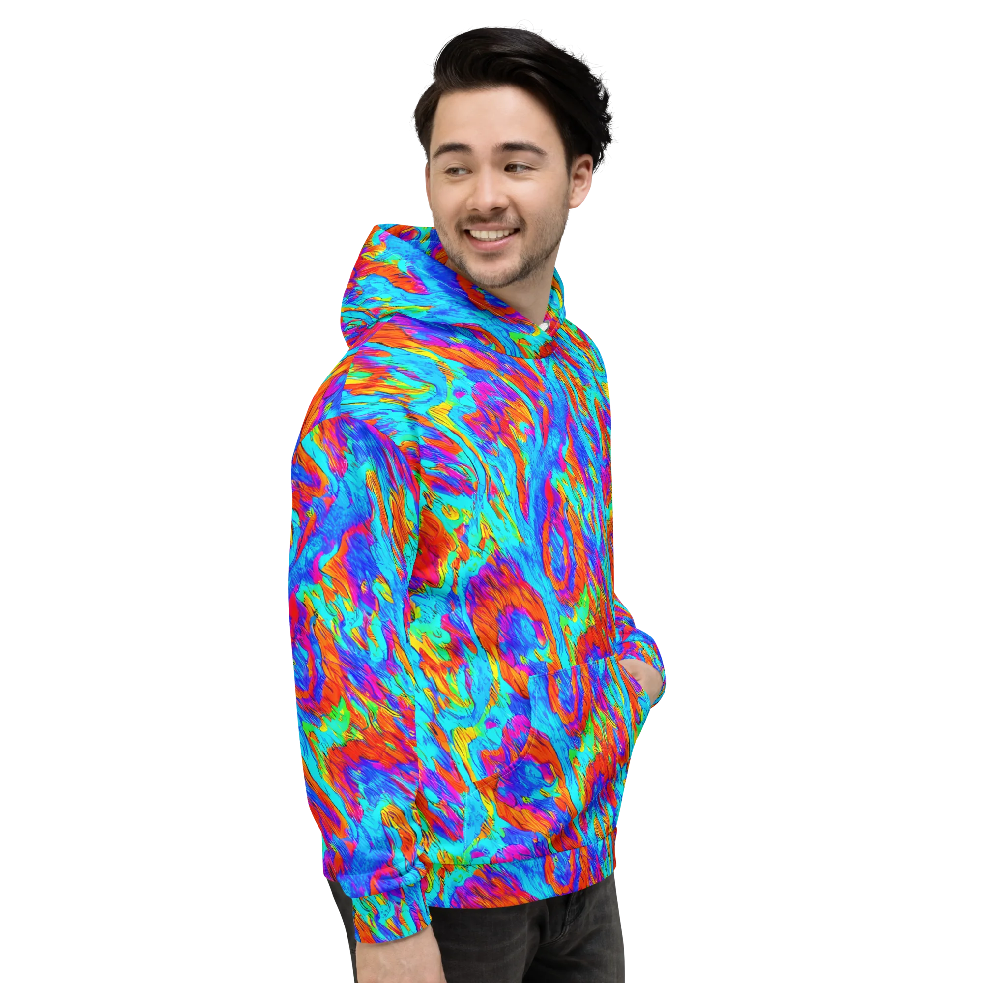 Caribbean Static on Hoodie — Right