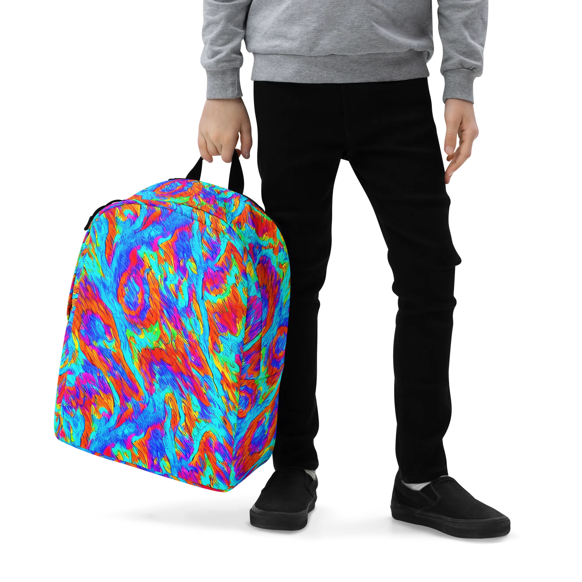 Caribbean Static on Minimalist Backpack — Zoomed-in