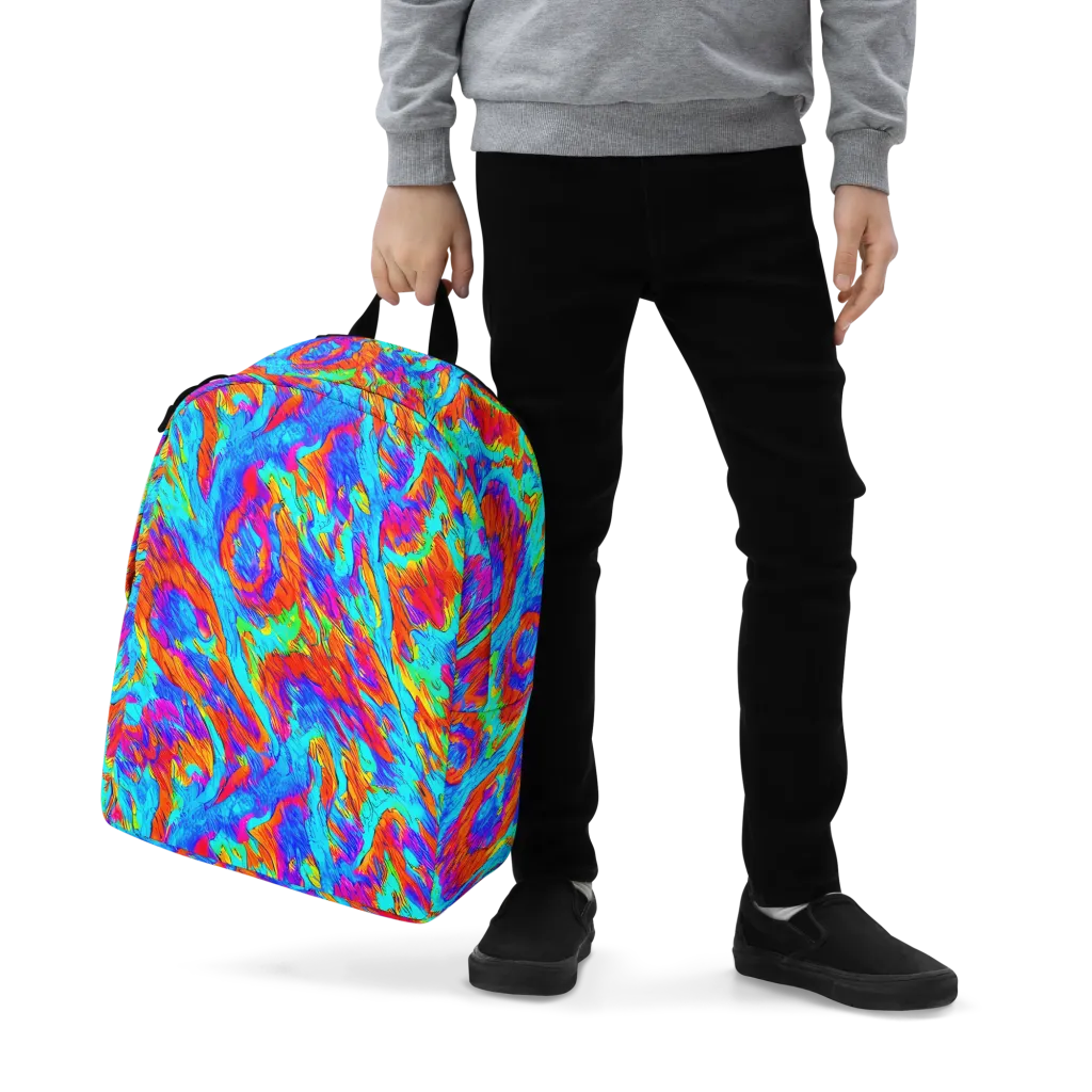 Caribbean Static on Minimalist Backpack — Zoomed-in