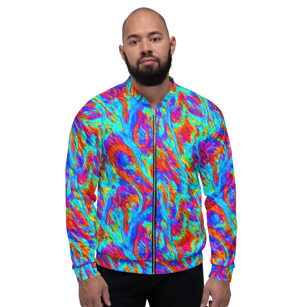 Caribbean Static on Bomber Jacket — Front