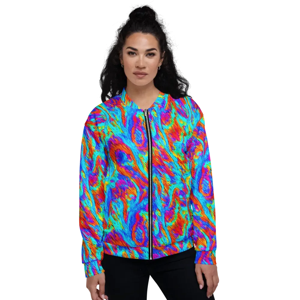 Caribbean Static on Bomber Jacket — Front