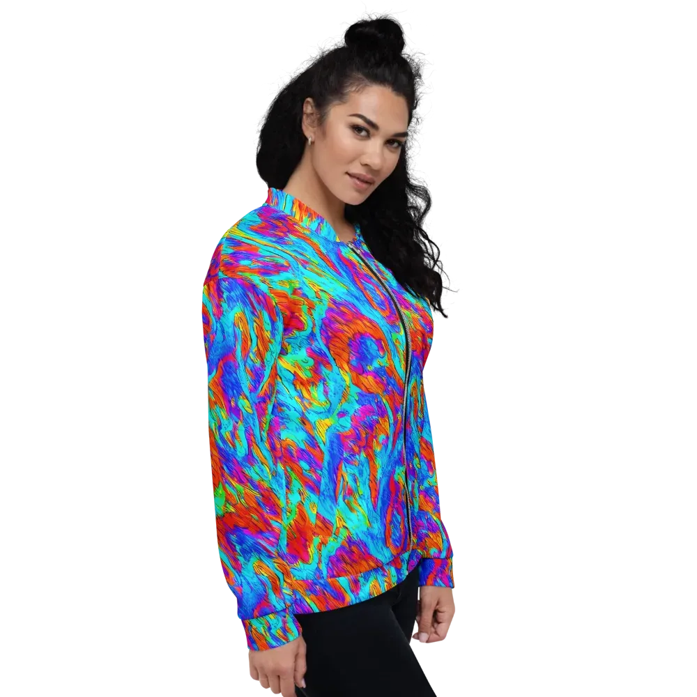 Caribbean Static on Bomber Jacket — Right