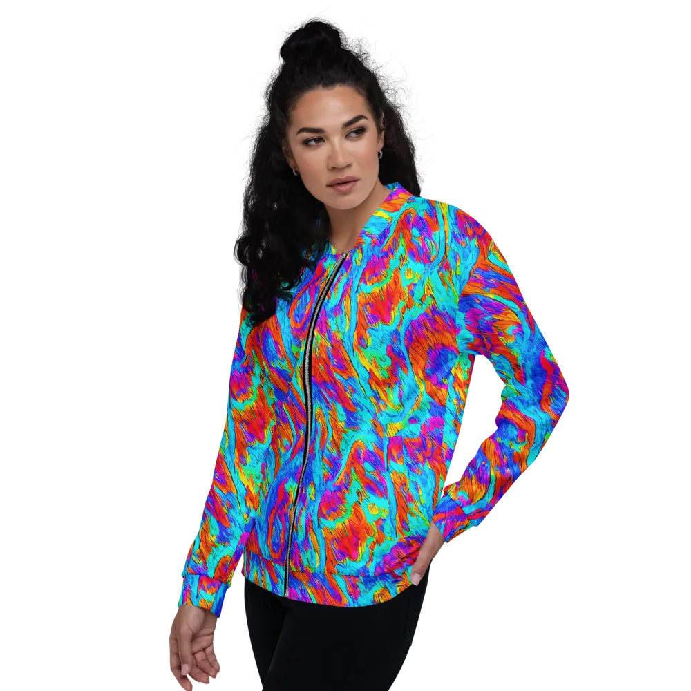 Caribbean Static on Bomber Jacket — Left