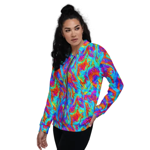 Caribbean Static on a Bomber Jacket