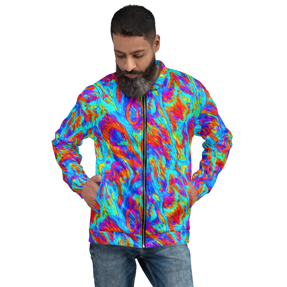 Caribbean Static on Bomber Jacket — Front