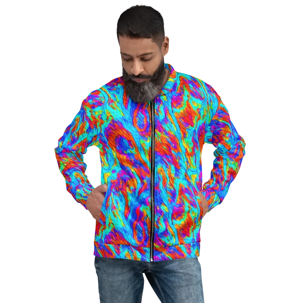 Caribbean Static on Bomber Jacket — Front