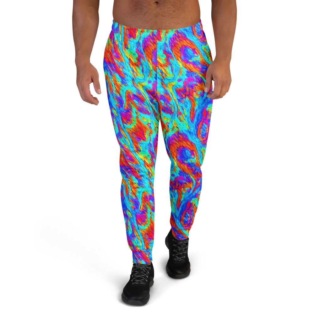 Caribbean Static on Men's Joggers — Front