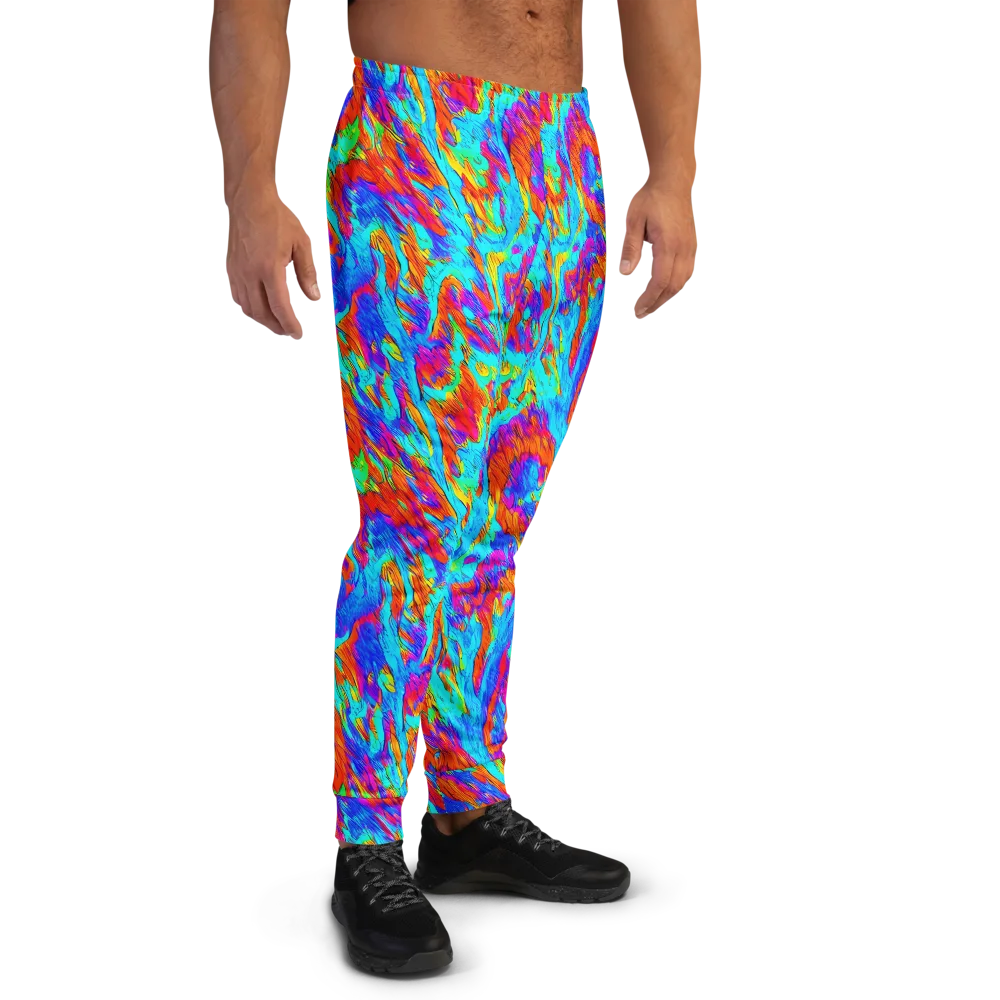 Caribbean Static on Men's Joggers — Right