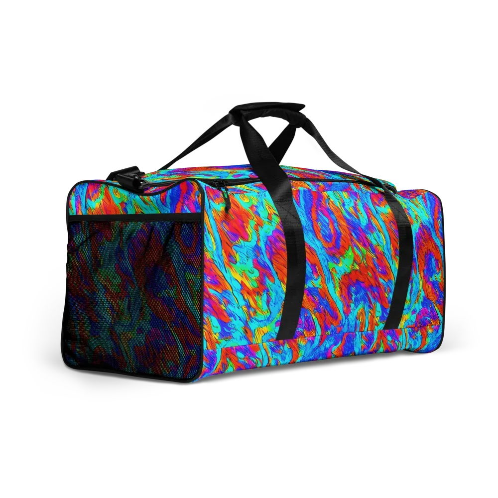 Caribbean Static on Duffle Bag — Right Front