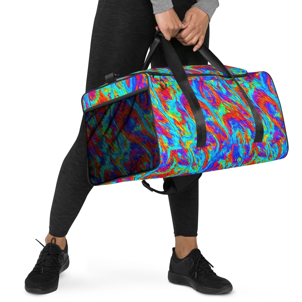 Caribbean Static on Duffle Bag — Right Front