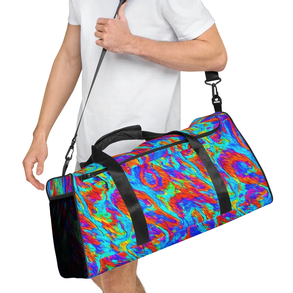 Caribbean Static on Duffle Bag — Right Front