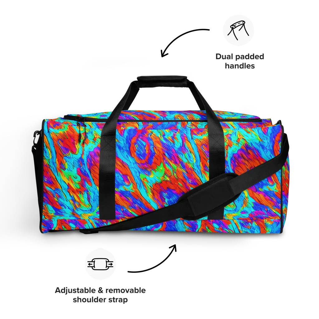 Caribbean Static on Duffle Bag — Front