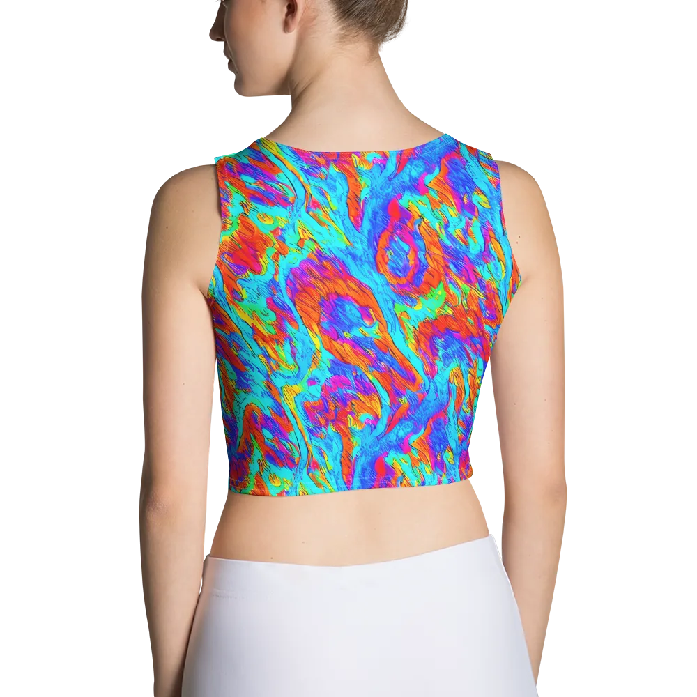 Caribbean Static on Crop Top — Back