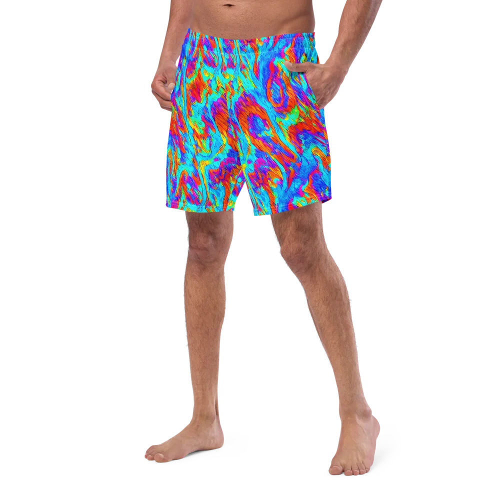 Caribbean Static on Swim Trunks — Left Front