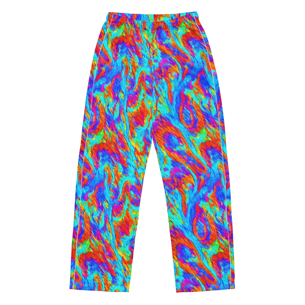 Caribbean Static on Women's Pajama Pants — Front