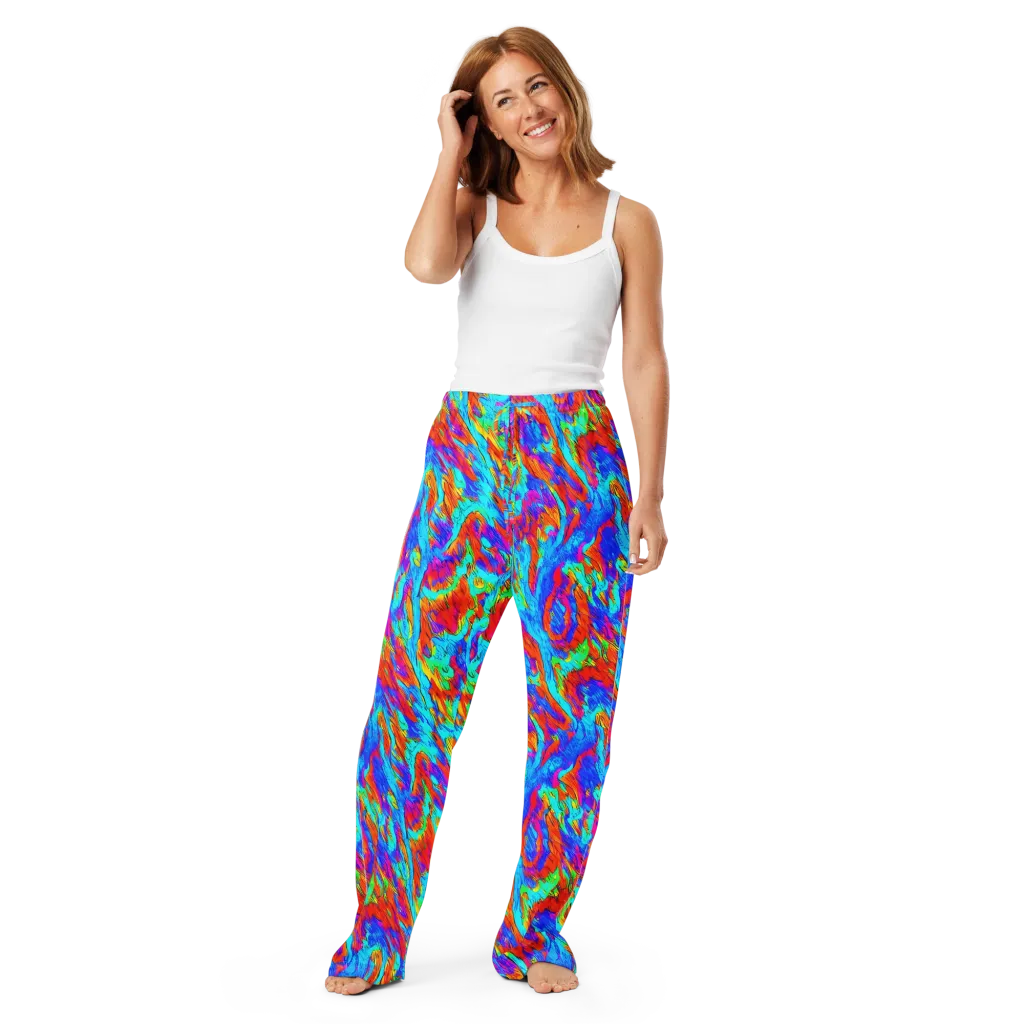 Caribbean Static on Women's Pajama Pants — Front