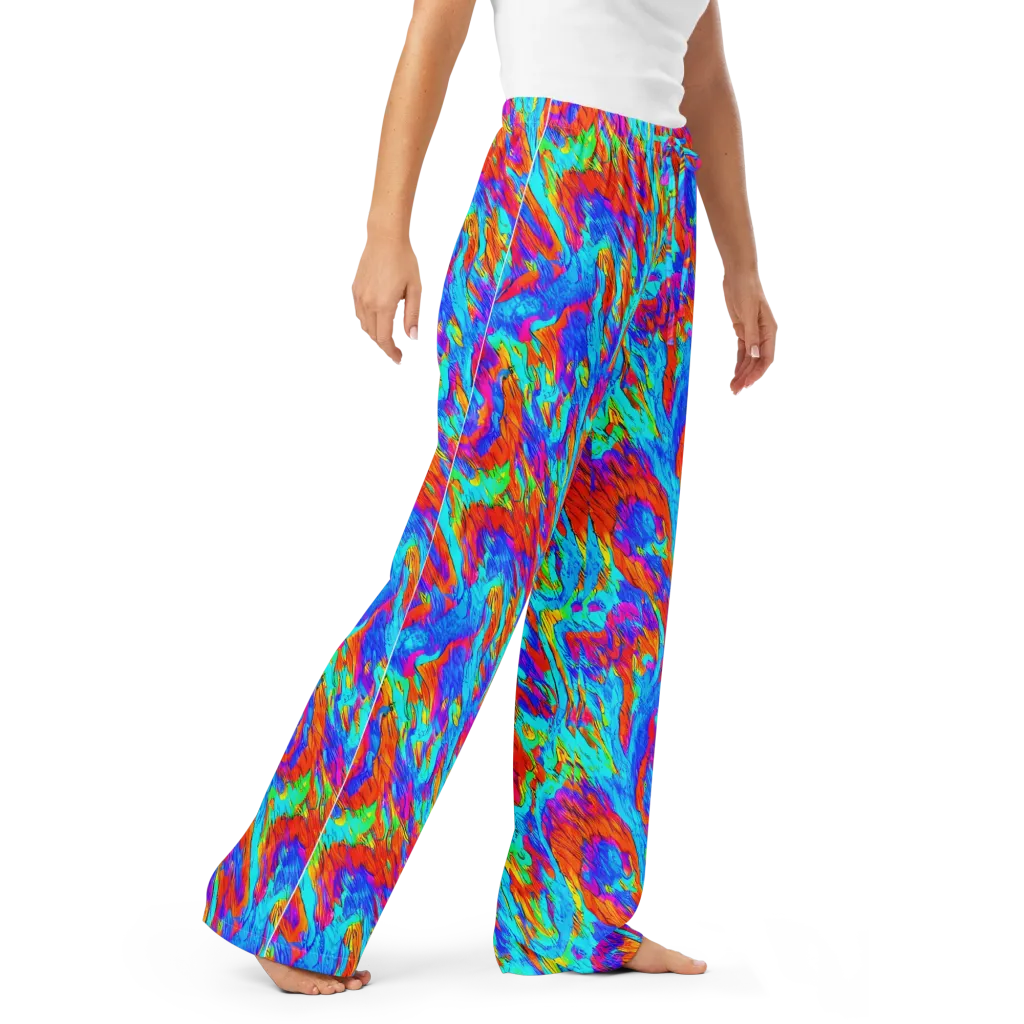 Caribbean Static on Women's Pajama Pants — Right Front