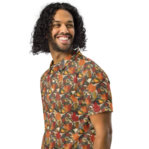Autumn Alchemy on a Men's Slim Fit Polo Shirt
