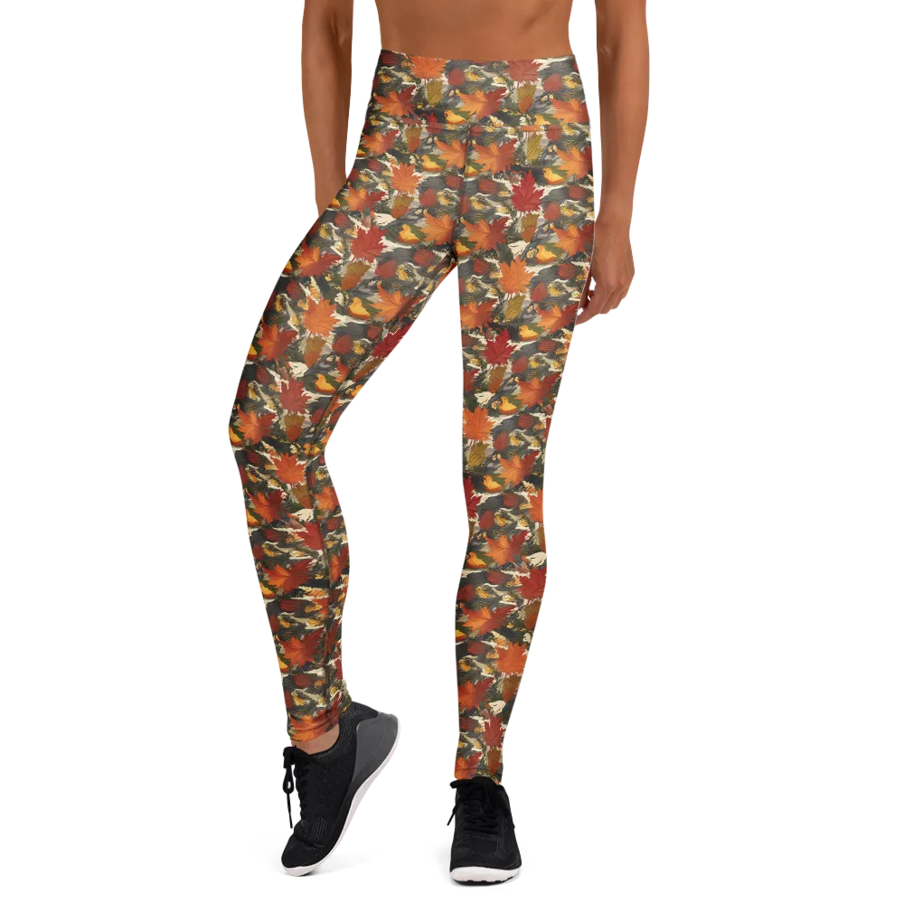 Autumn Alchemy on Yoga Leggings — Front