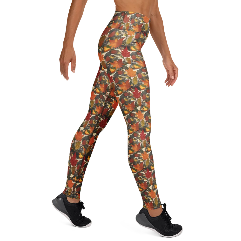 Autumn Alchemy on Yoga Leggings — Right