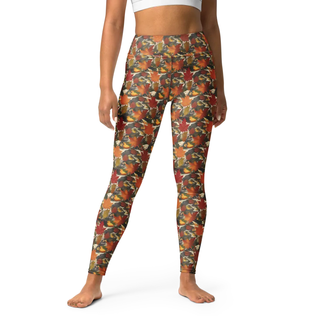 Autumn Alchemy on Yoga Leggings — Front