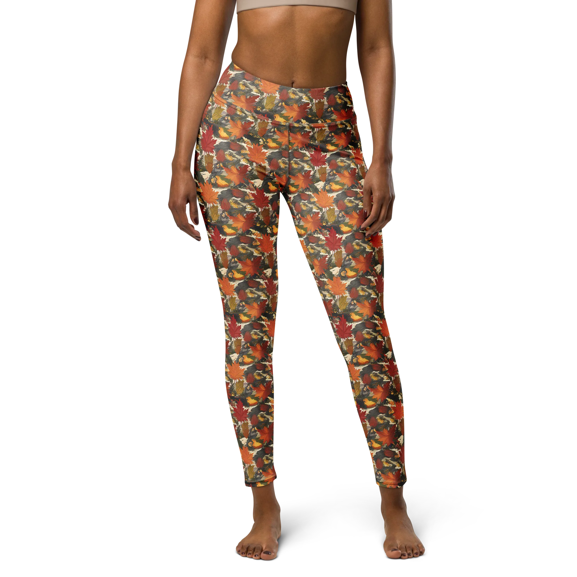 Autumn Alchemy on Yoga Leggings — Front