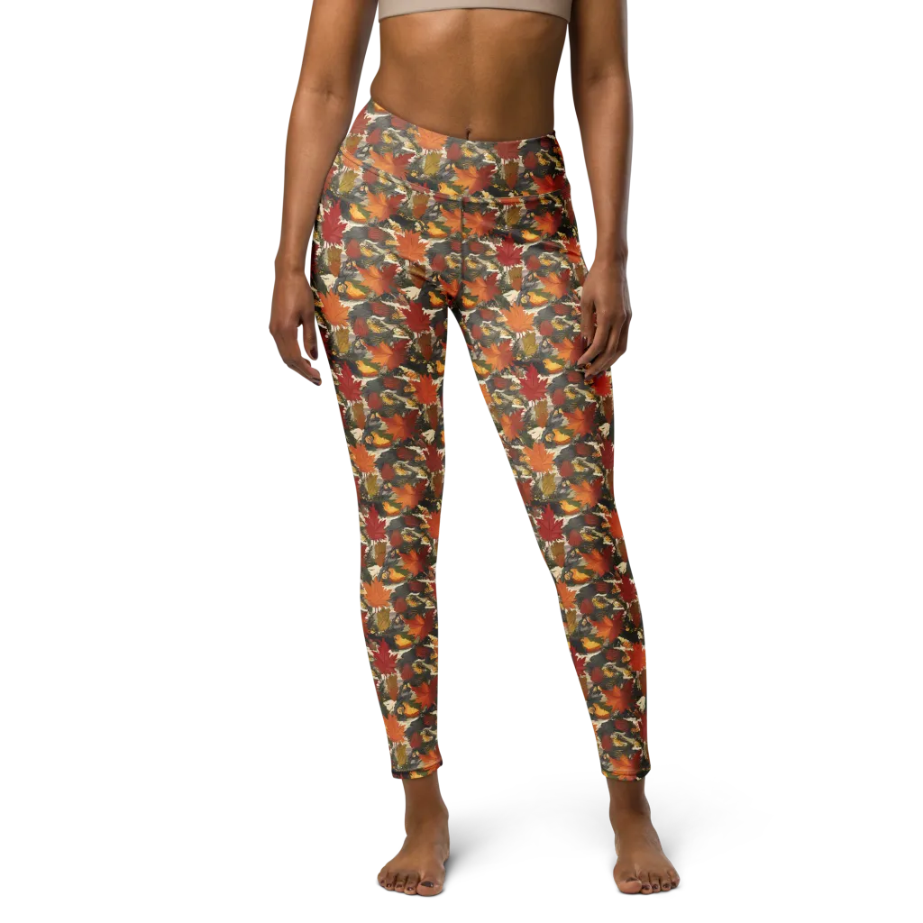 Autumn Alchemy on Yoga Leggings — Front