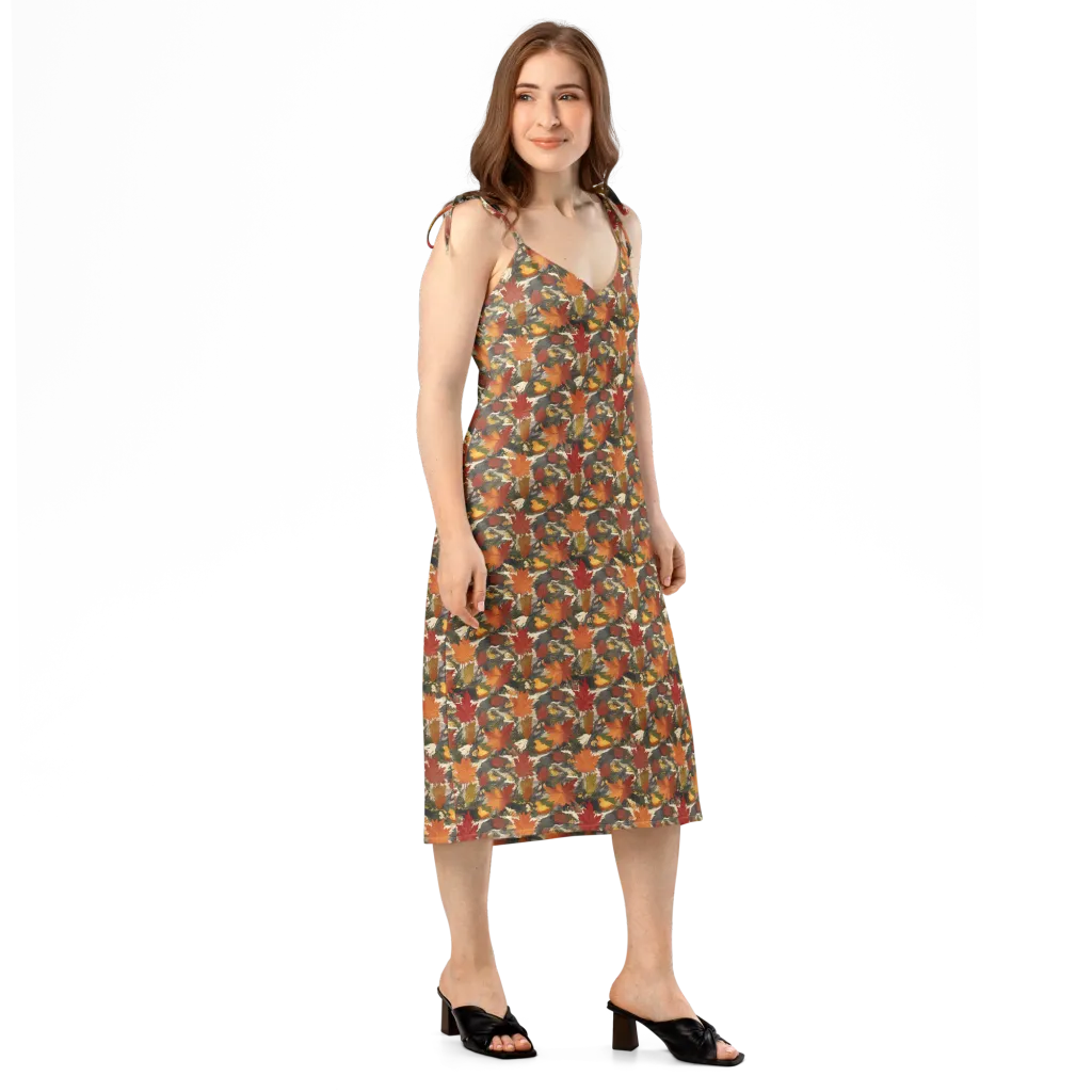 Autumn Alchemy on Slip Dress — Right Front