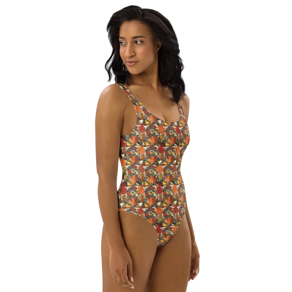 Autumn Alchemy on One-Piece Swimsuit — Right