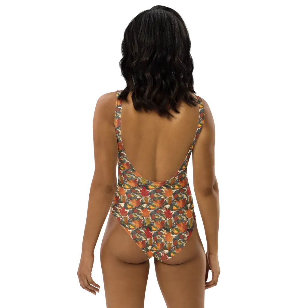 Autumn Alchemy on One-Piece Swimsuit — Back