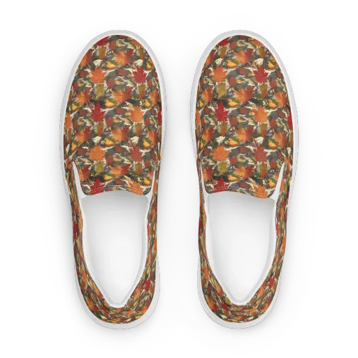 Autumn Alchemy on a Women's Slip-On Canvas Shoes