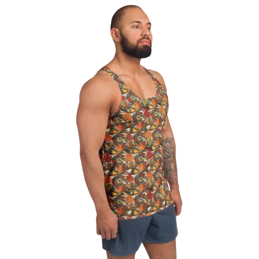 Autumn Alchemy on a Men's Tank Top