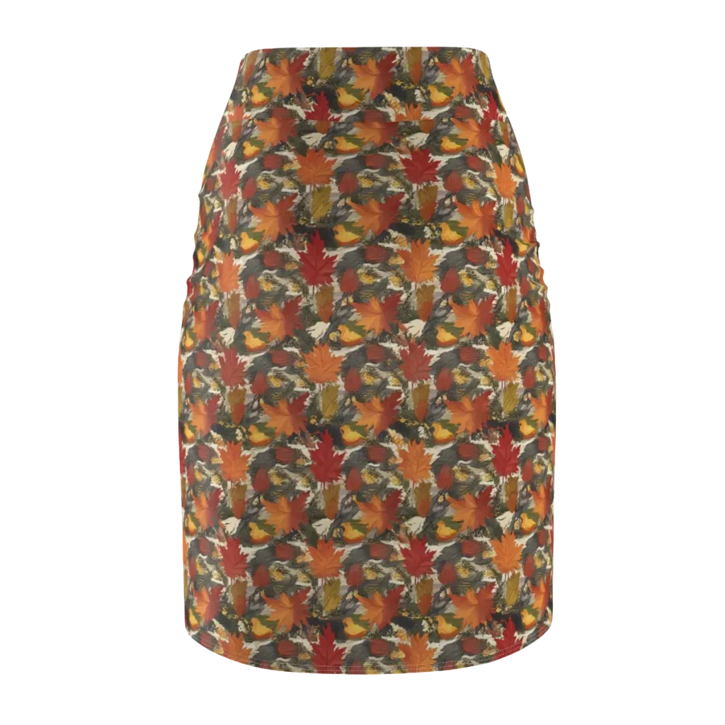 Autumn Alchemy on Pencil Skirt — Back