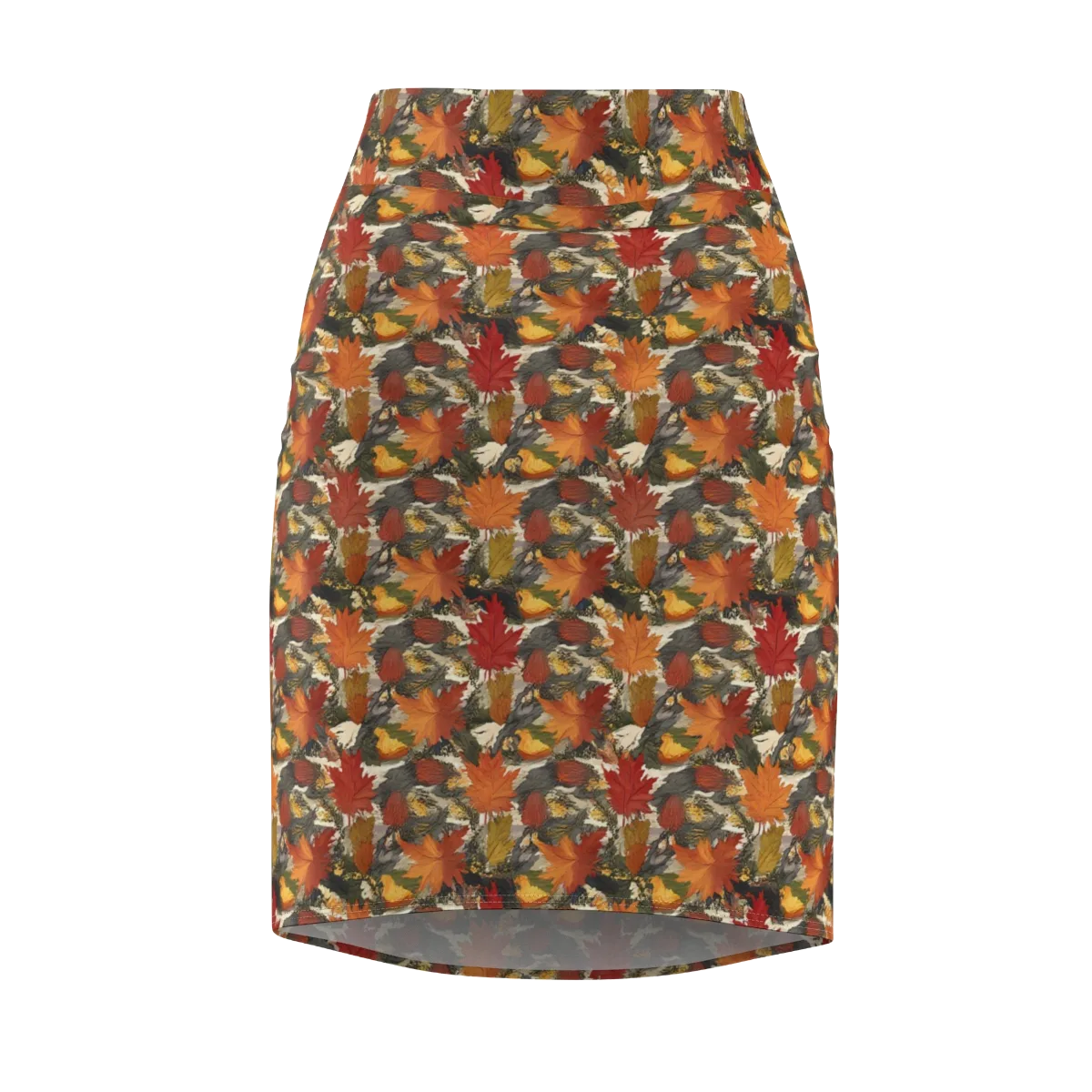 Autumn Alchemy on Pencil Skirt — Front