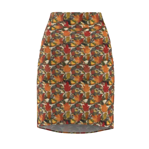 Autumn Alchemy on a Pencil Skirt