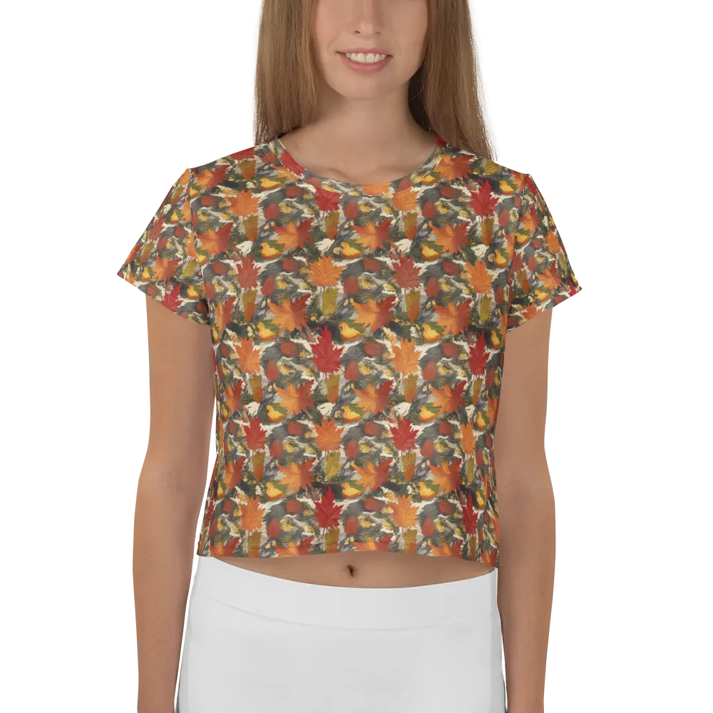 Autumn Alchemy on Crop Tee — Front