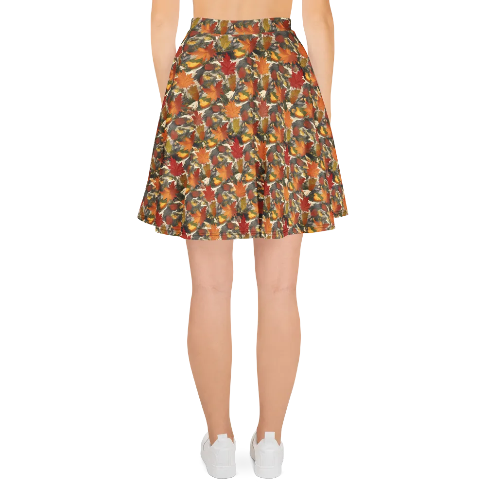 Autumn Alchemy on Skater Skirt — Back