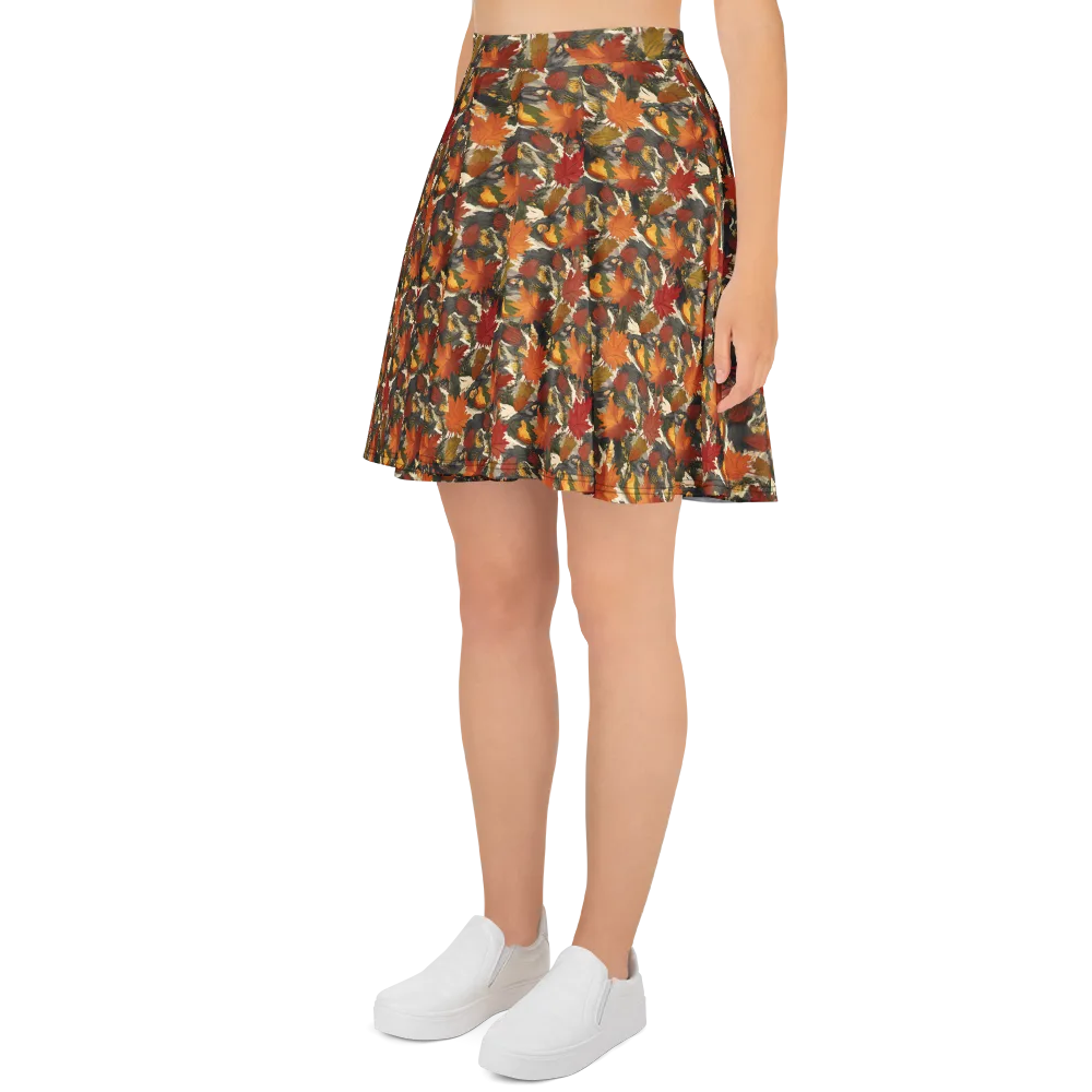 Autumn Alchemy on Skater Skirt — Left