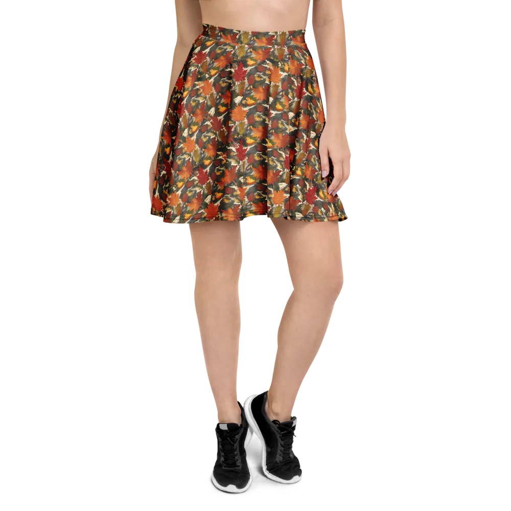 Autumn Alchemy on Skater Skirt — Front