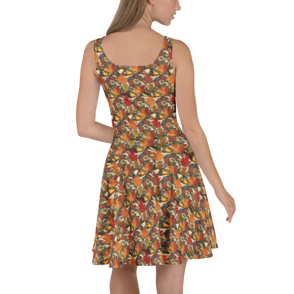 Autumn Alchemy on Skater Dress — Back